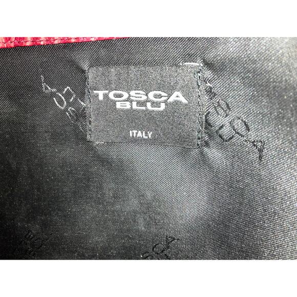 Tosca Blu Italian Red Leather Alligator Handbag! - Picture 8 of 16